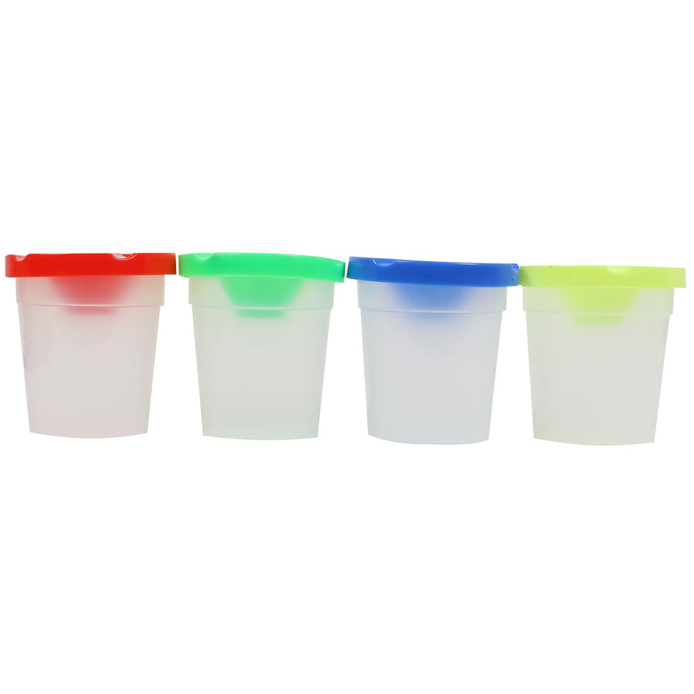 Pack of 4 Non Spill Paint Pots Image 2