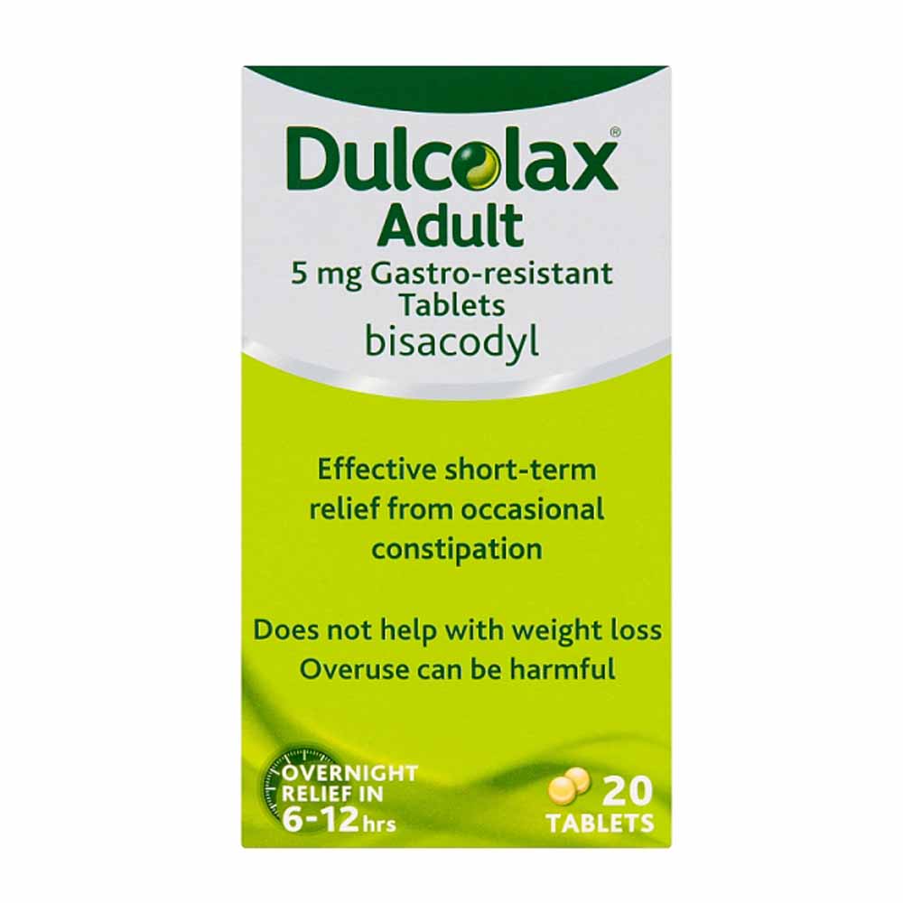 Dulcolax 5mg Adult Gastro Resistant Tablets 20pk Image 1