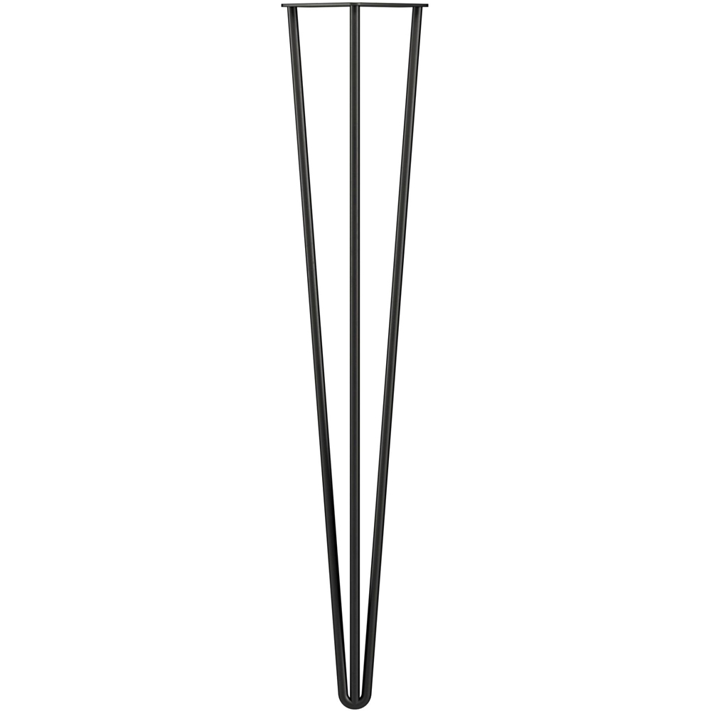 Rothley Matt Black 3 Pin Hairpin Leg 710mm 2 Pack Image 1