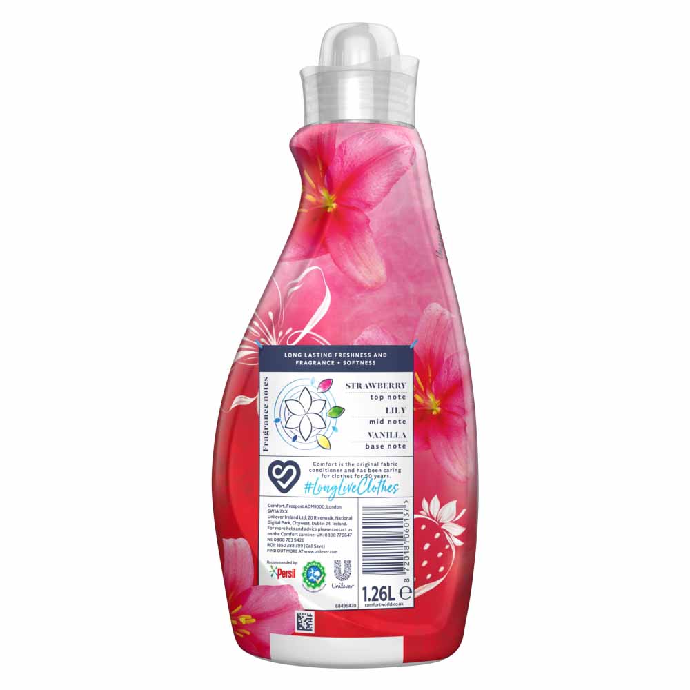 Comfort Strawberry & Lily Fabric Conditioner 36 Washes Image 3