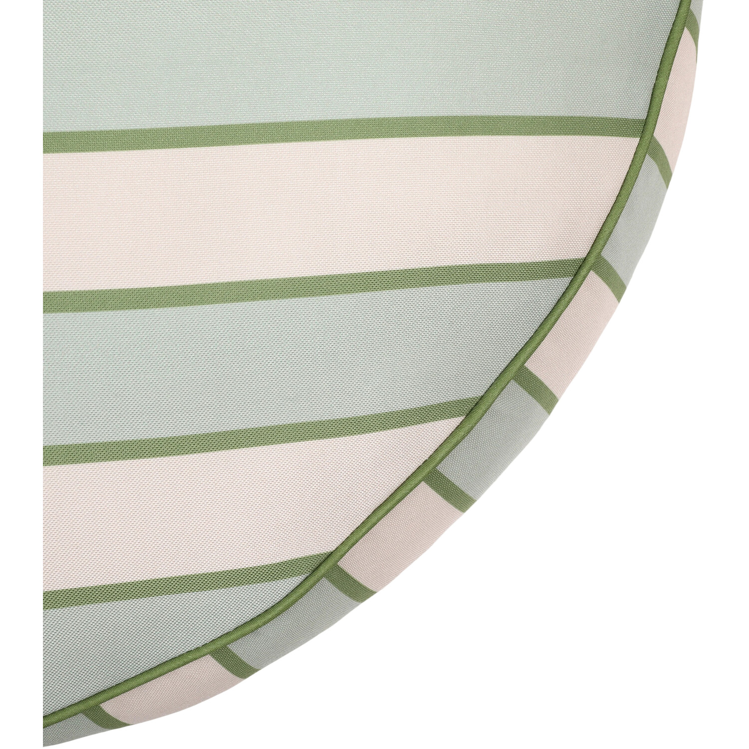 Striped Outdoor Floor Cushion Green Image 3