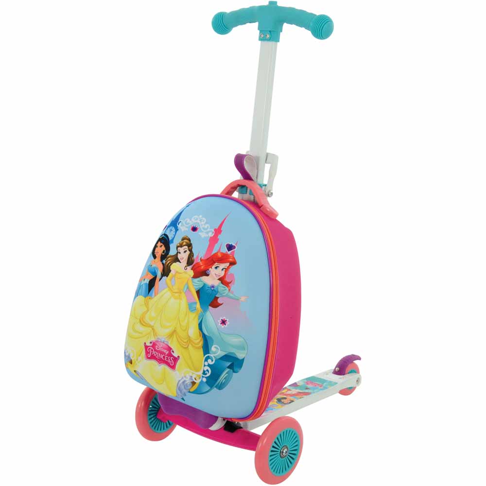 Disney Princess 3in1 Scootin' Suitcase Steel, Plastic  - wilko