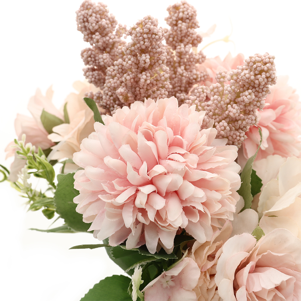 Living and Home Pink Artificial Silk Flower for Wedding Image 5