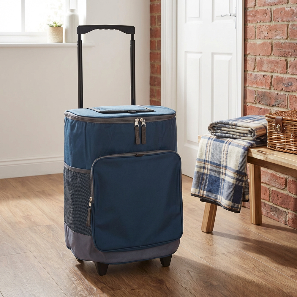 Cooler Bag Trolley Blue Image 2