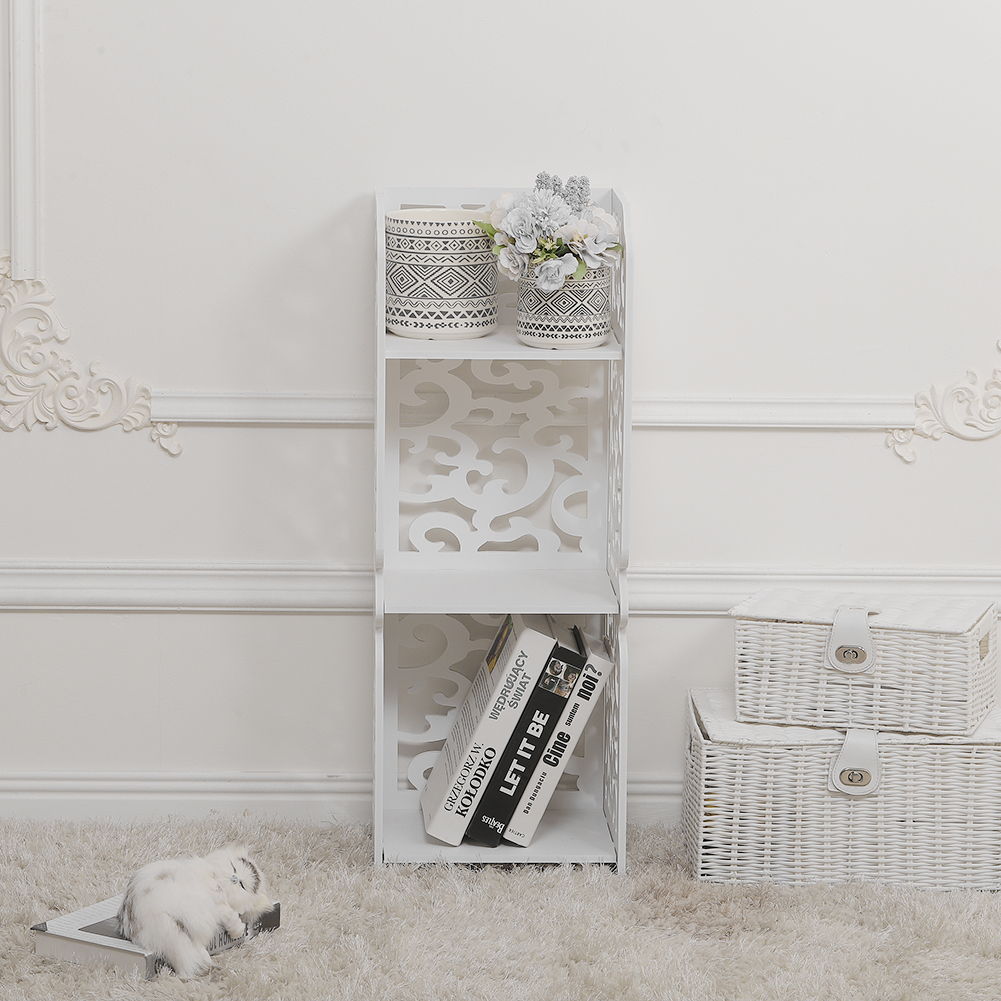 3 Tier White Storage Display Shelving Image 6