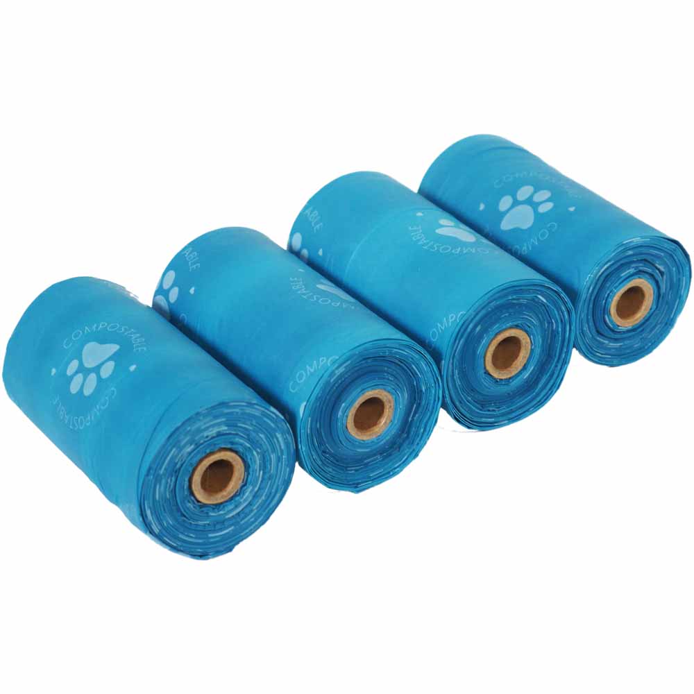 Rosewood Environmentally Friendly Compostable Poop Bags 4 Rolls Wilko