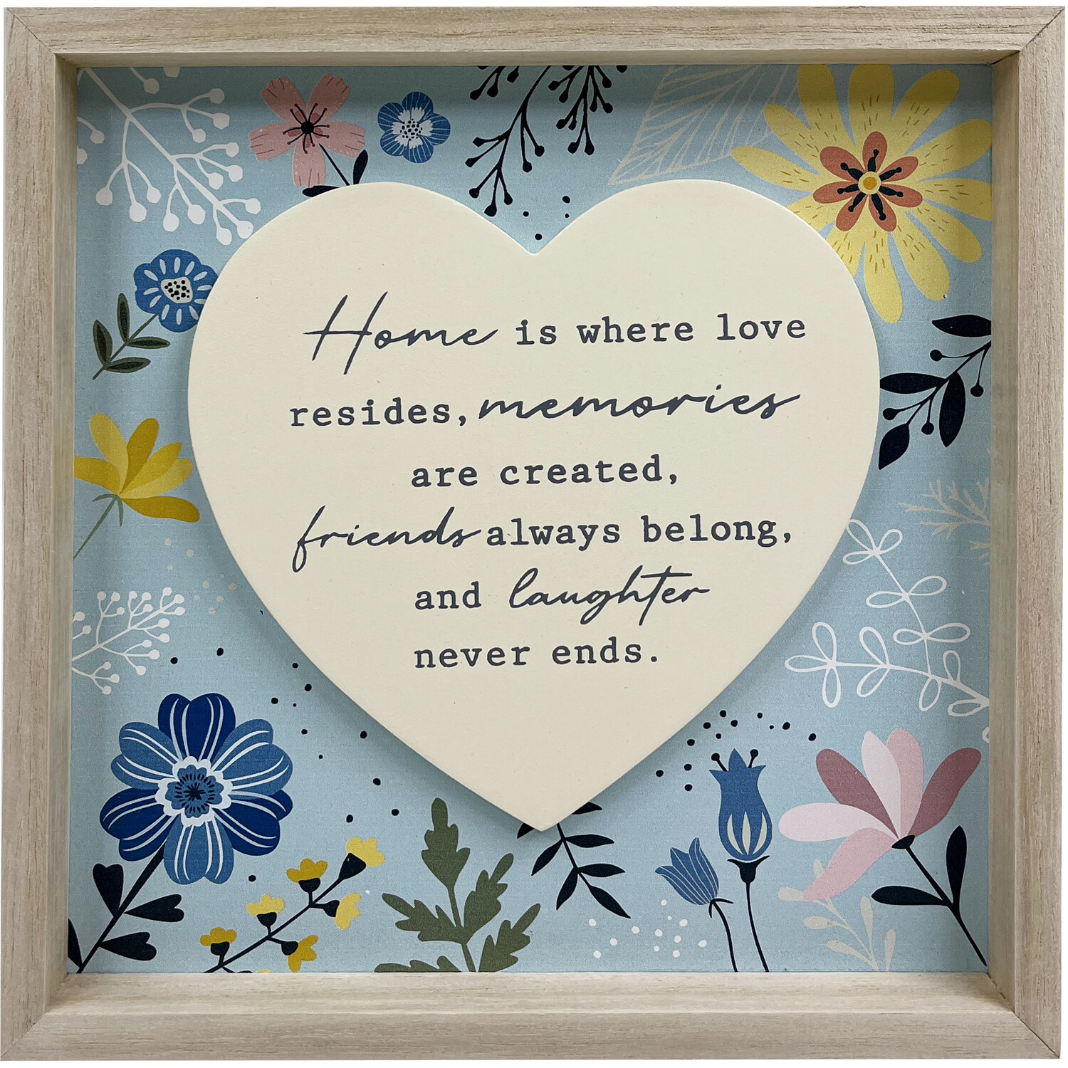 Vibrant Floral Sentiment Plaque - Natural Image 2