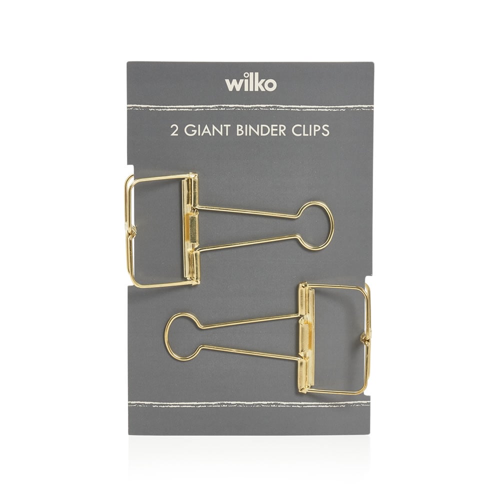 Wilko Decelerate Giant Bulldog Clip 2pk Image 1