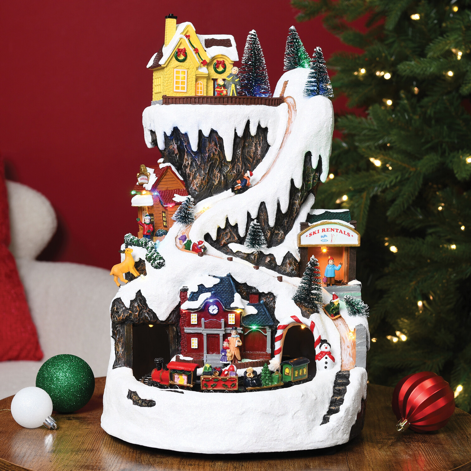Christmas LED Ski Resort - Multicolour Image 7