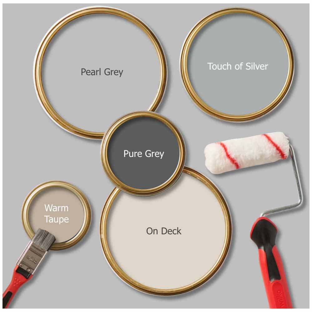 Wilko Tough & Washable Pearl Grey Emulsion Paint 5L Image 5