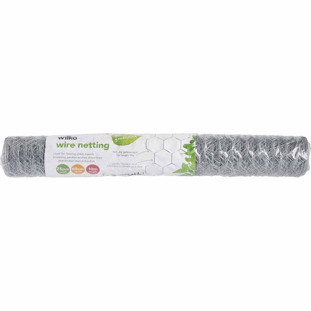 Wilko 10m x 60cm Wire Garden Netting Image 1