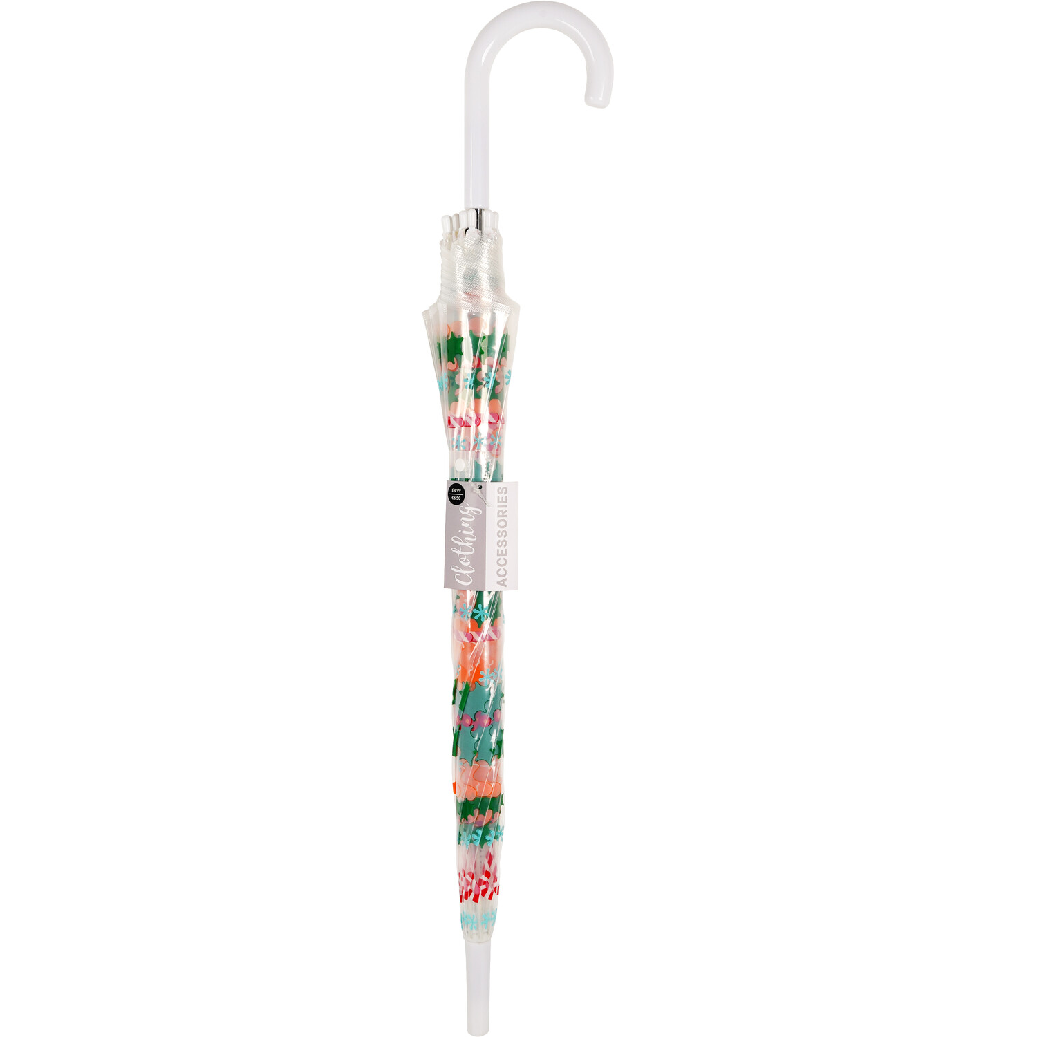Clear Dome Gingerbread Umbrella - Clear Image 2
