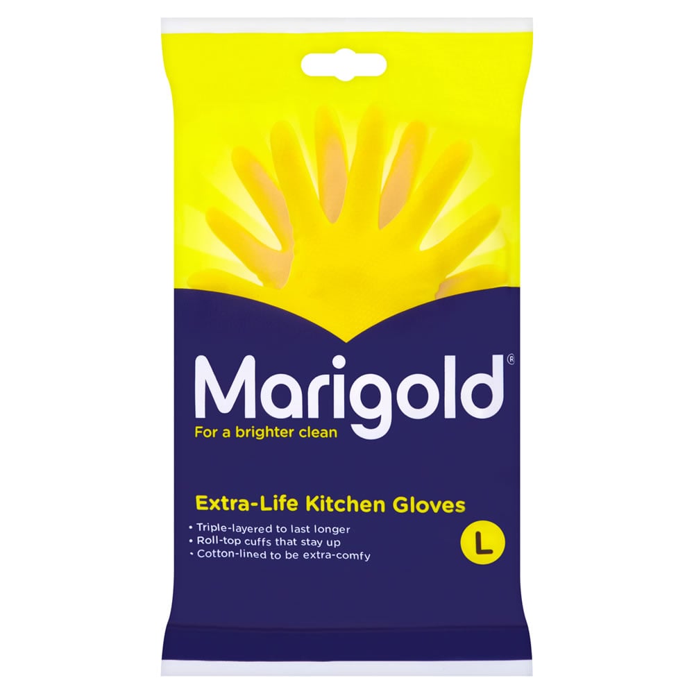 Marigold Large Extra Life Kitchen Gloves Image 1
