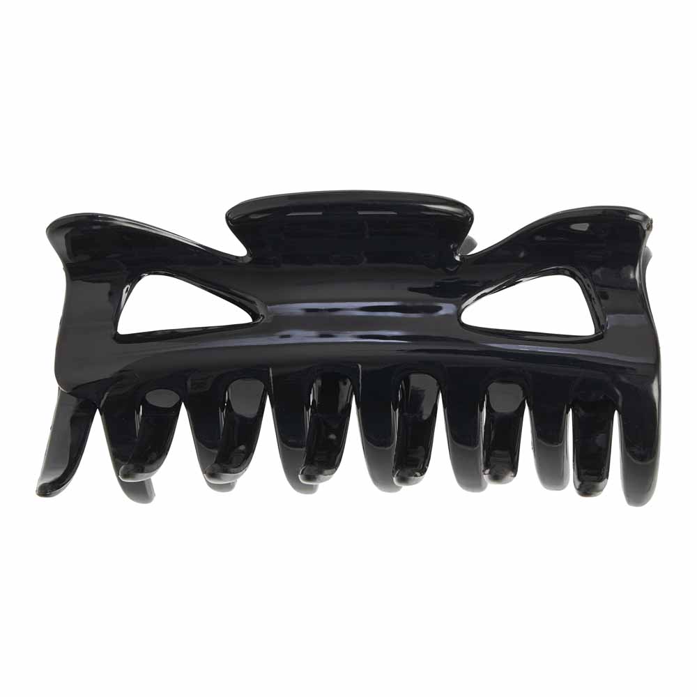 Wilko Large Black Hair Claw Clip Keep your hair under control and achieve your desired style with our large claw clip. WARNING. Keep out of reach of babies and children. Always read label. Wilko Large Black Hair Claw Clip