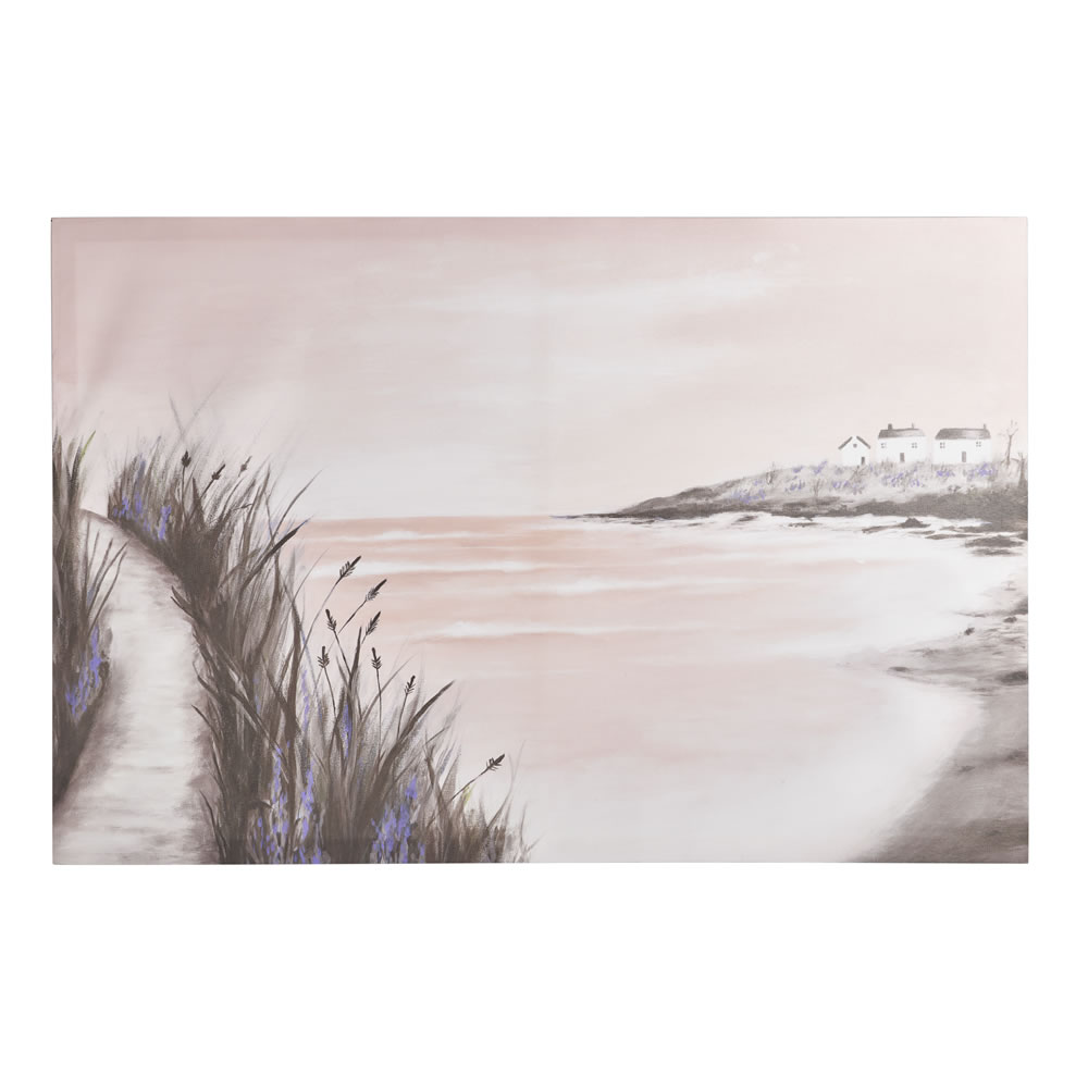Wilko 60 x 90cm Beach Landscape Canvas Image