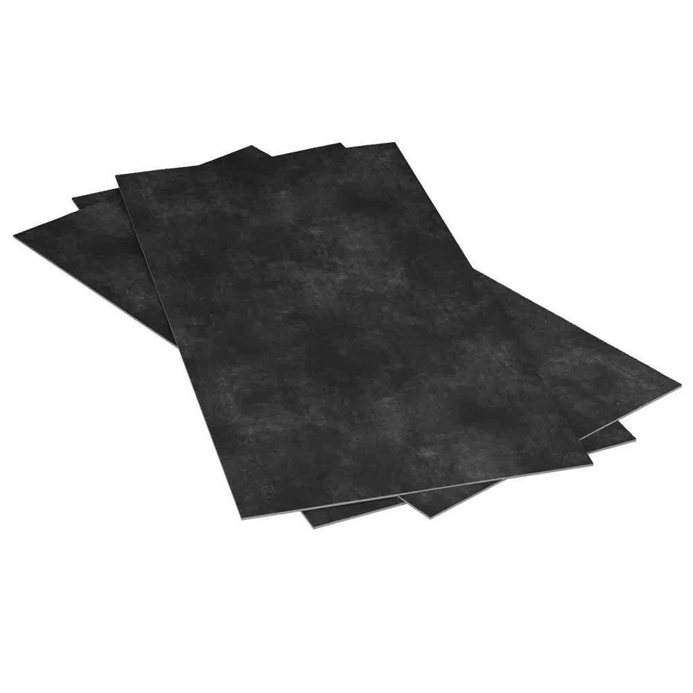 Plancs Flooring Black Slate Self Adhesive Vinyl Floor Tiles 0.93sqm Image 3