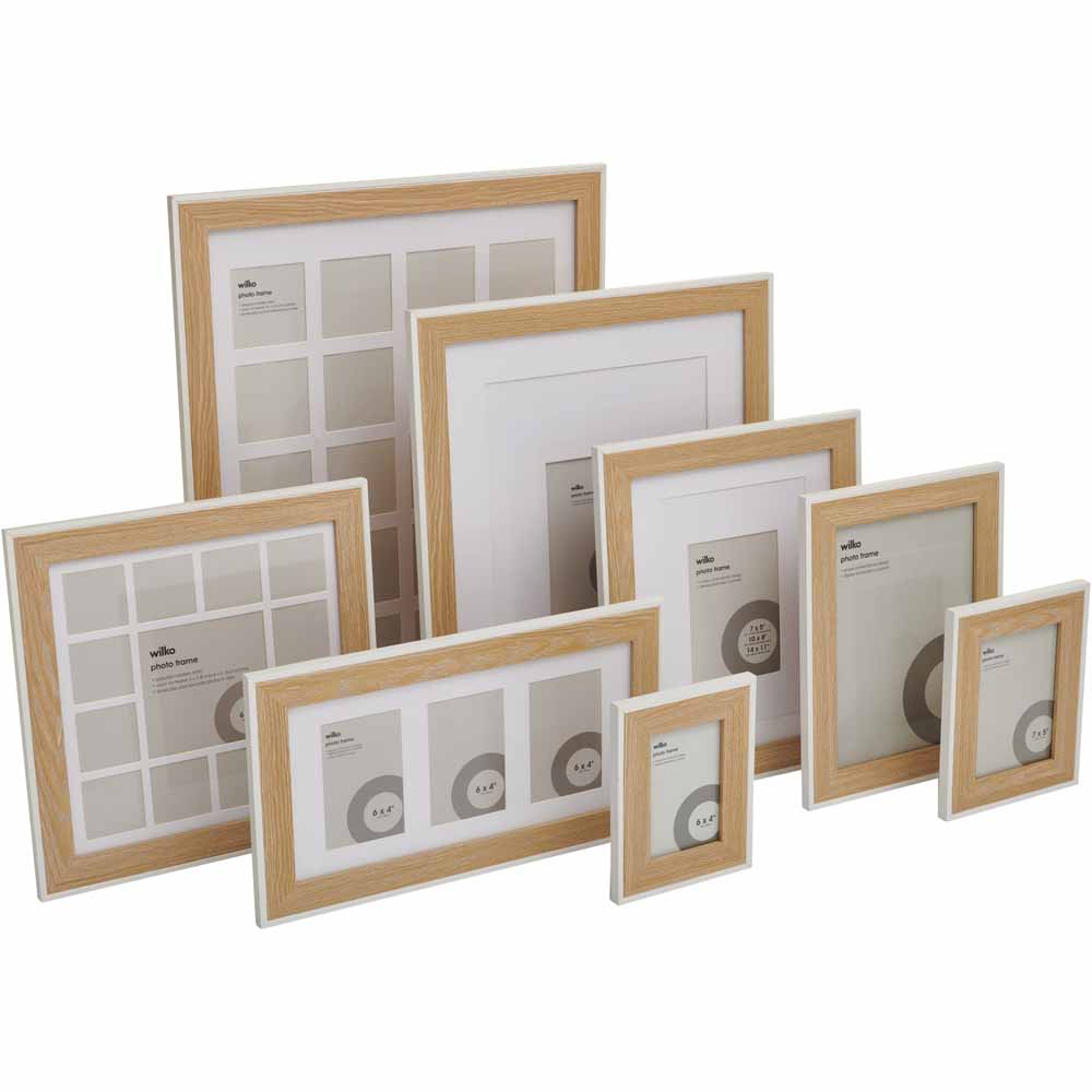 Wilko Natural White Photo Frame 7 x 5 Inch Wilko