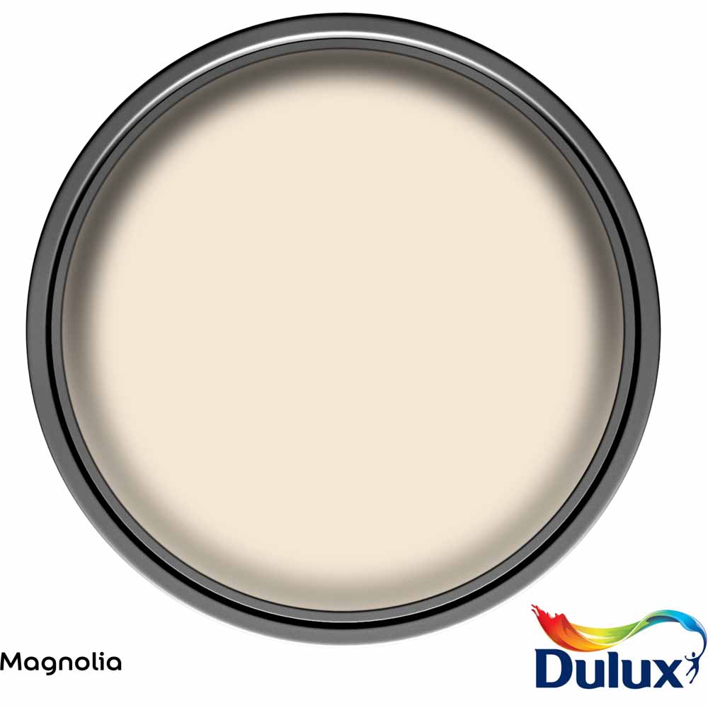 Dulux Easycare Bathroom Magnolia Soft Sheen Emulsion Paint 2.5L Image 3