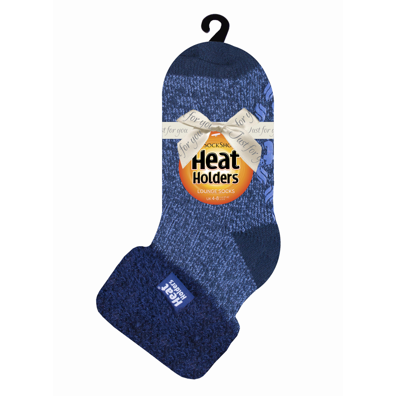 SockShop Heat Holders Blue Ladies' Lounge Socks Image 1