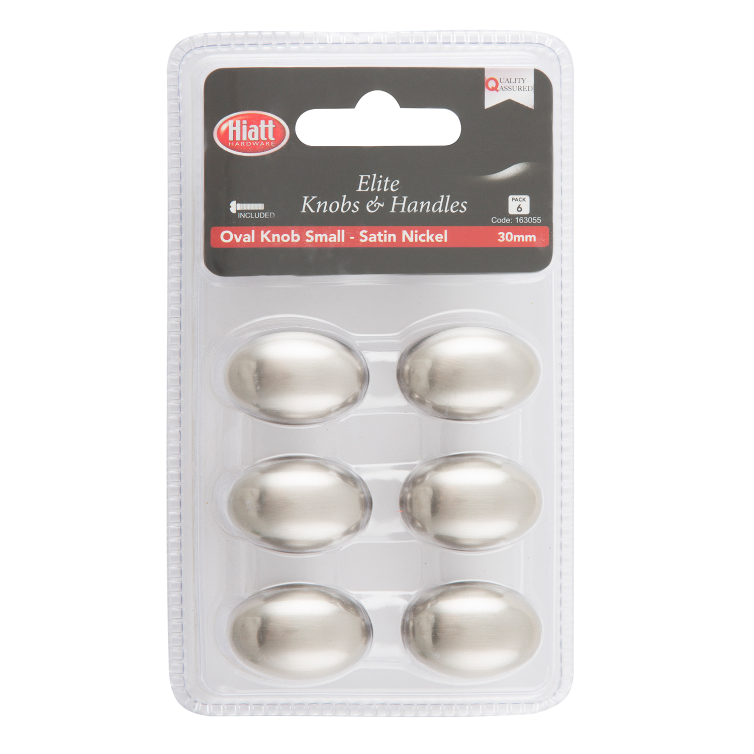 Hiatt Orange Oval Knob 6 Pack Image