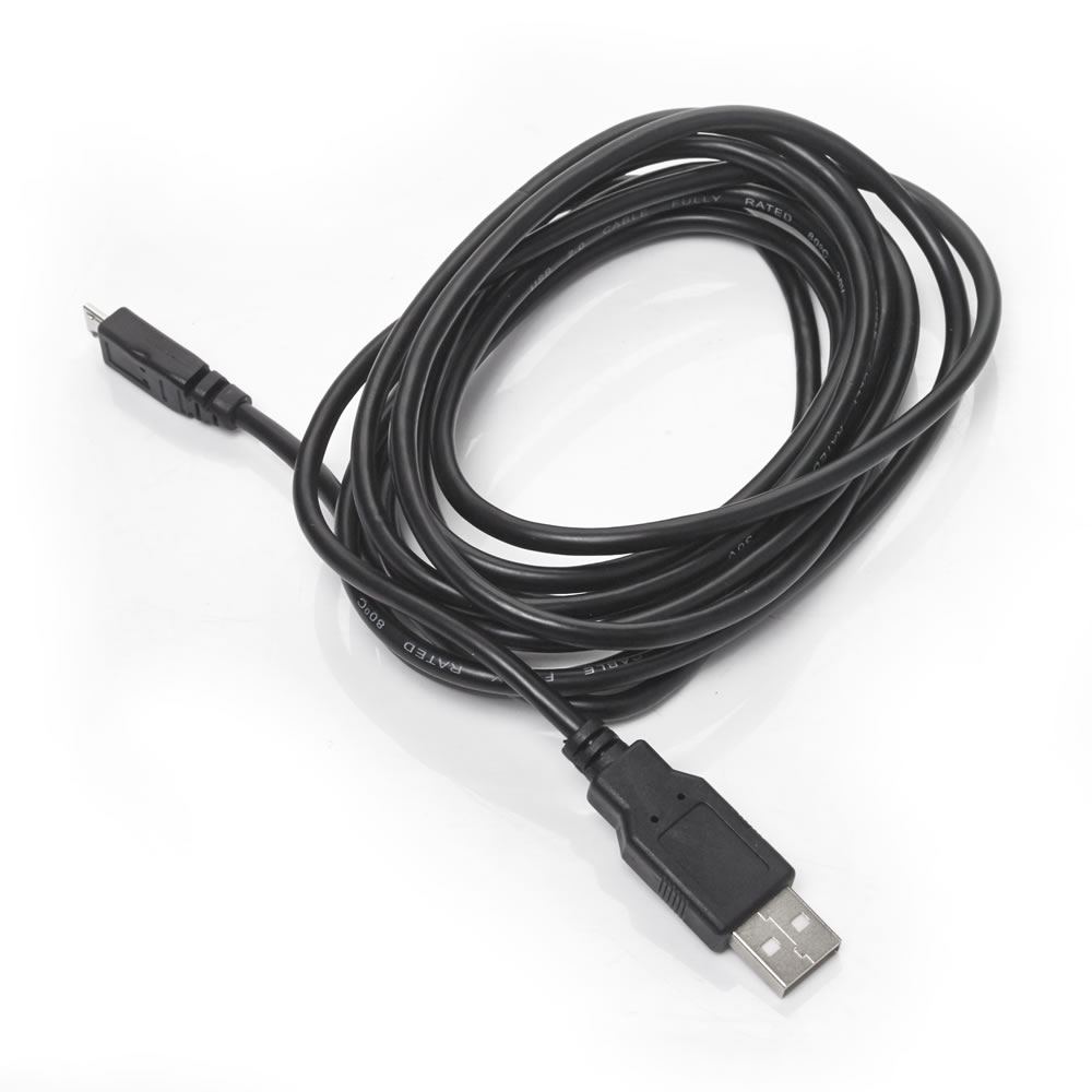 Wilko 3m Micro USB Cable Image 1