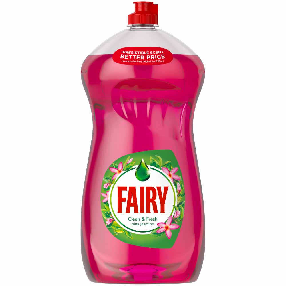 Fairy Aromatics Washing Up Liquid Pink Jasmine 1190ml Image 1