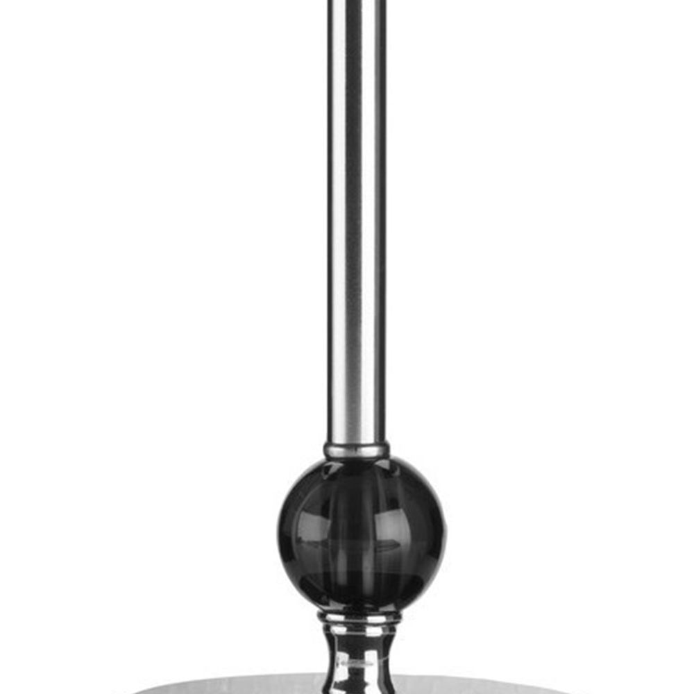 Premier Housewares Chrome and Black Acrylic Ball Table Lamp Image 5