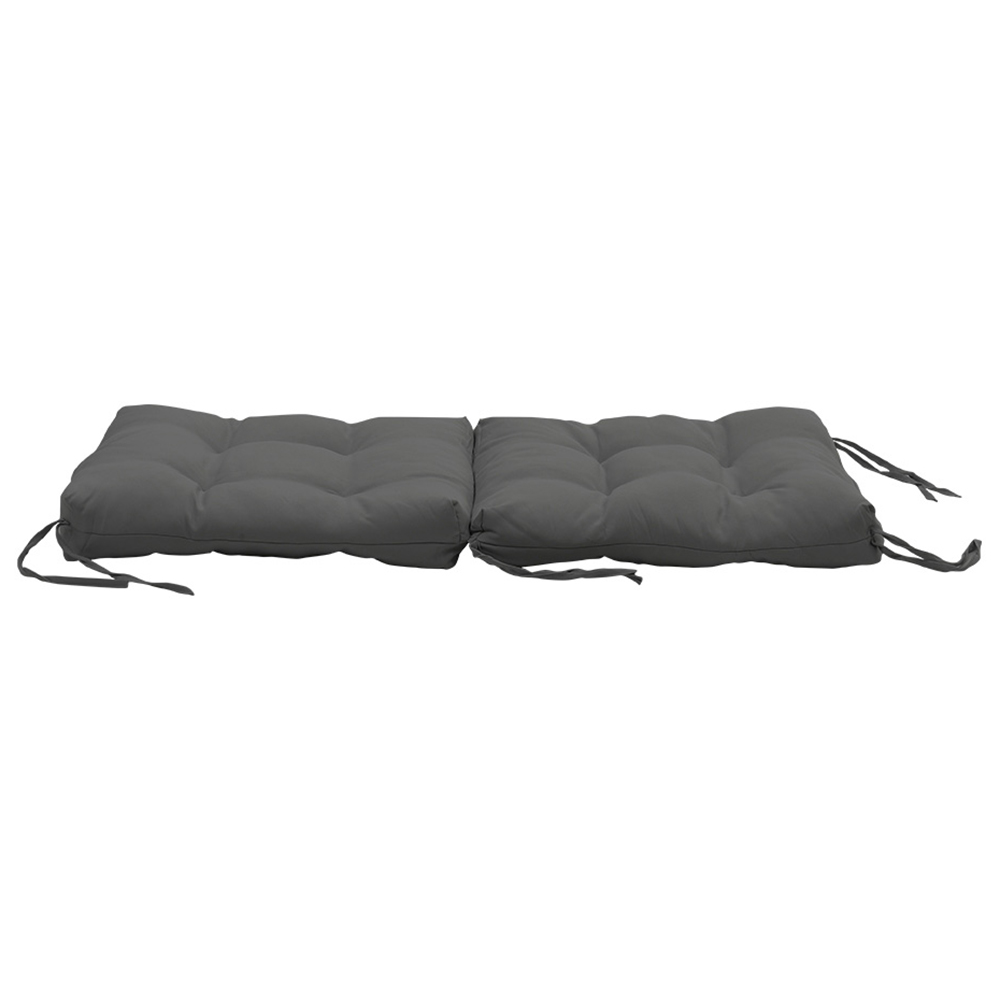 Living and Home Dark Grey Deep Seat Lawn Chair Cushion Image 3