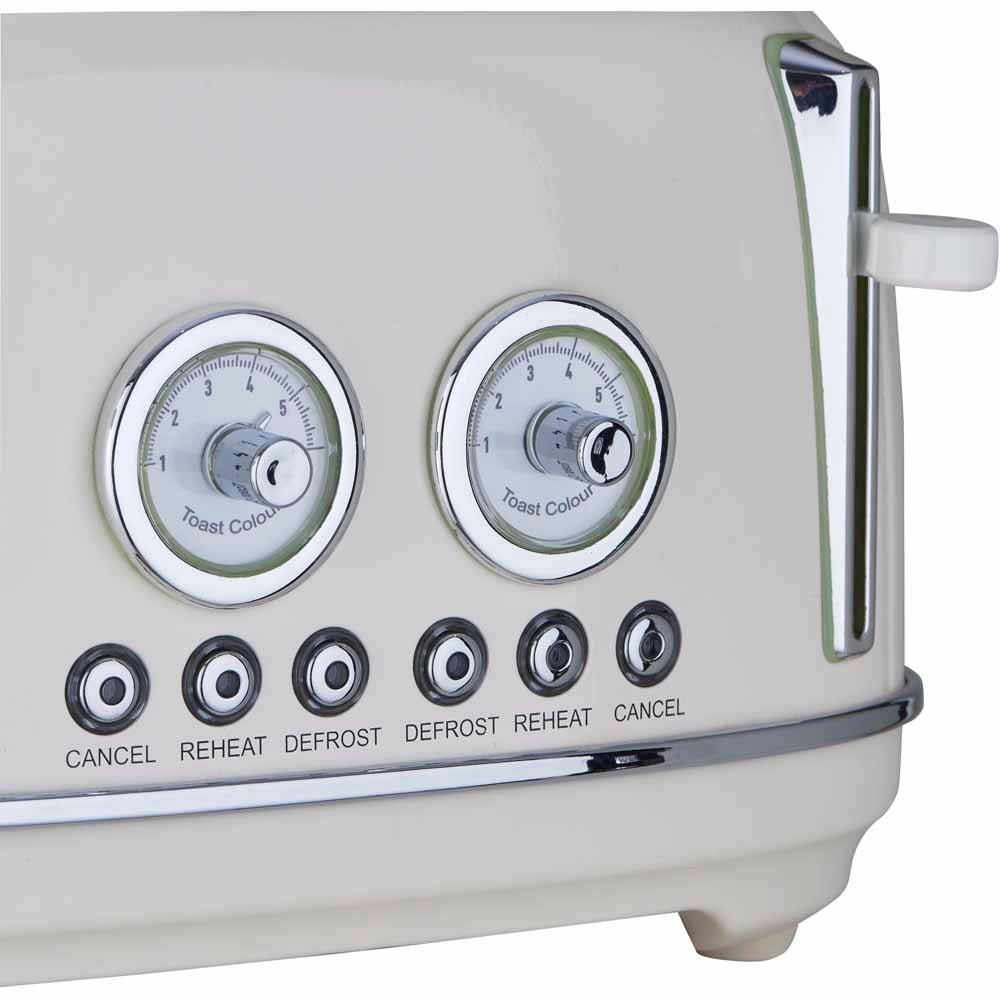 Wilko Cream 4 Slices Toaster Wilko