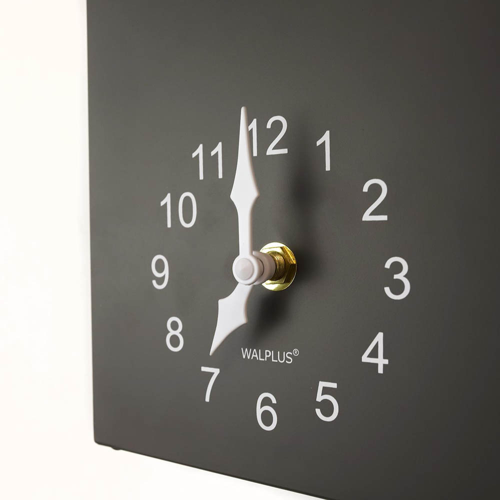 Walplus Grey Cuckoo Window Clock with Removable Pendulum 25cm Image 5