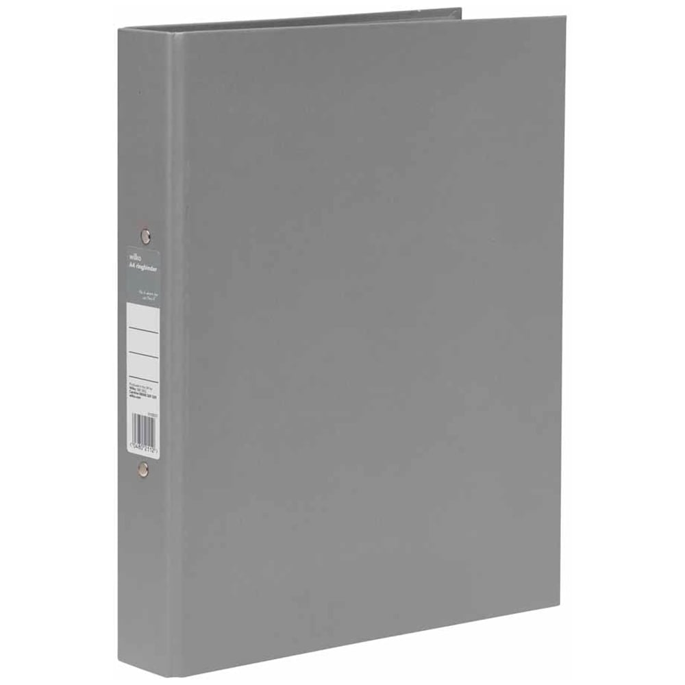 Wilko A4 Cool Grey Ringbinder Image