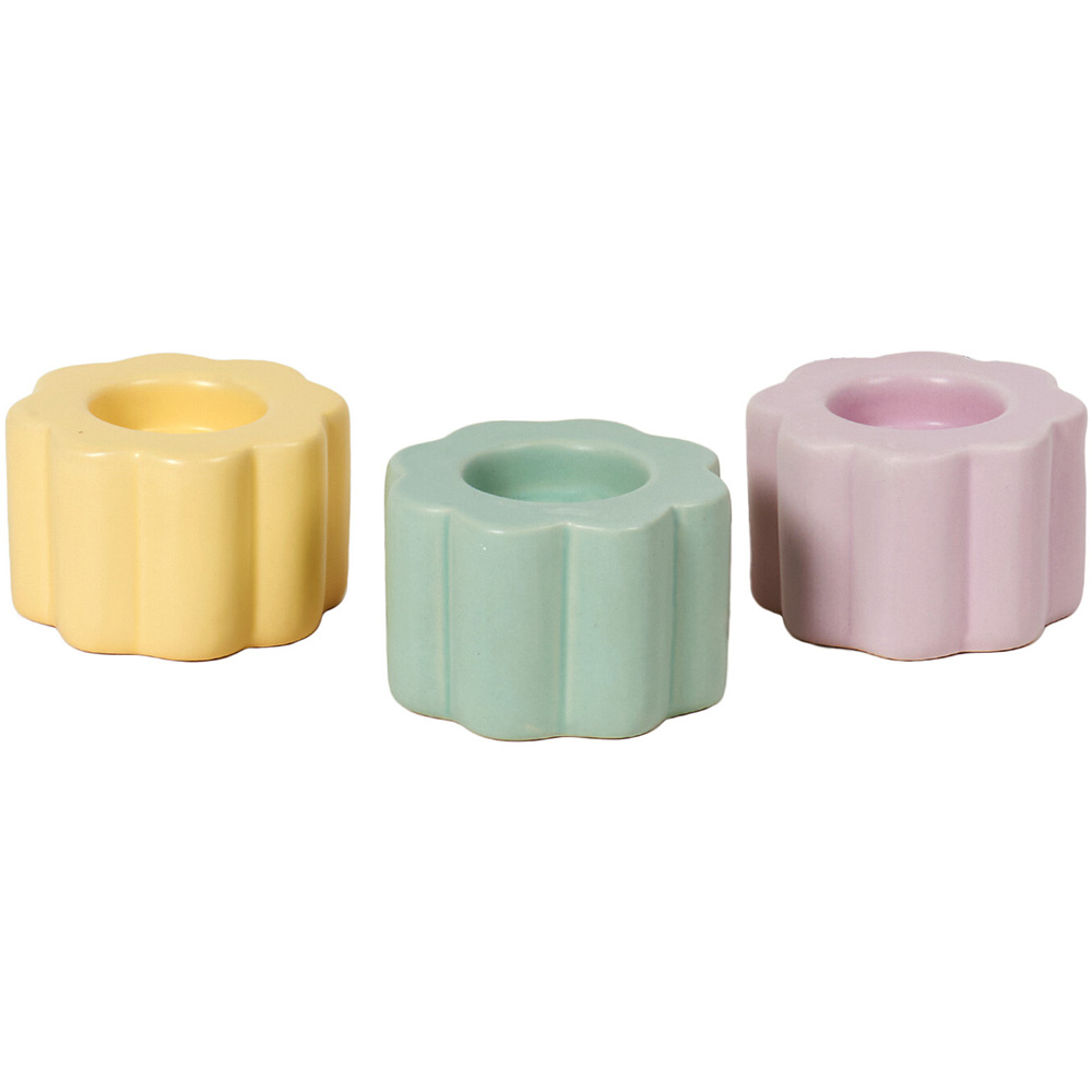 Pastel Flower Tealight Candle Holder Image 1