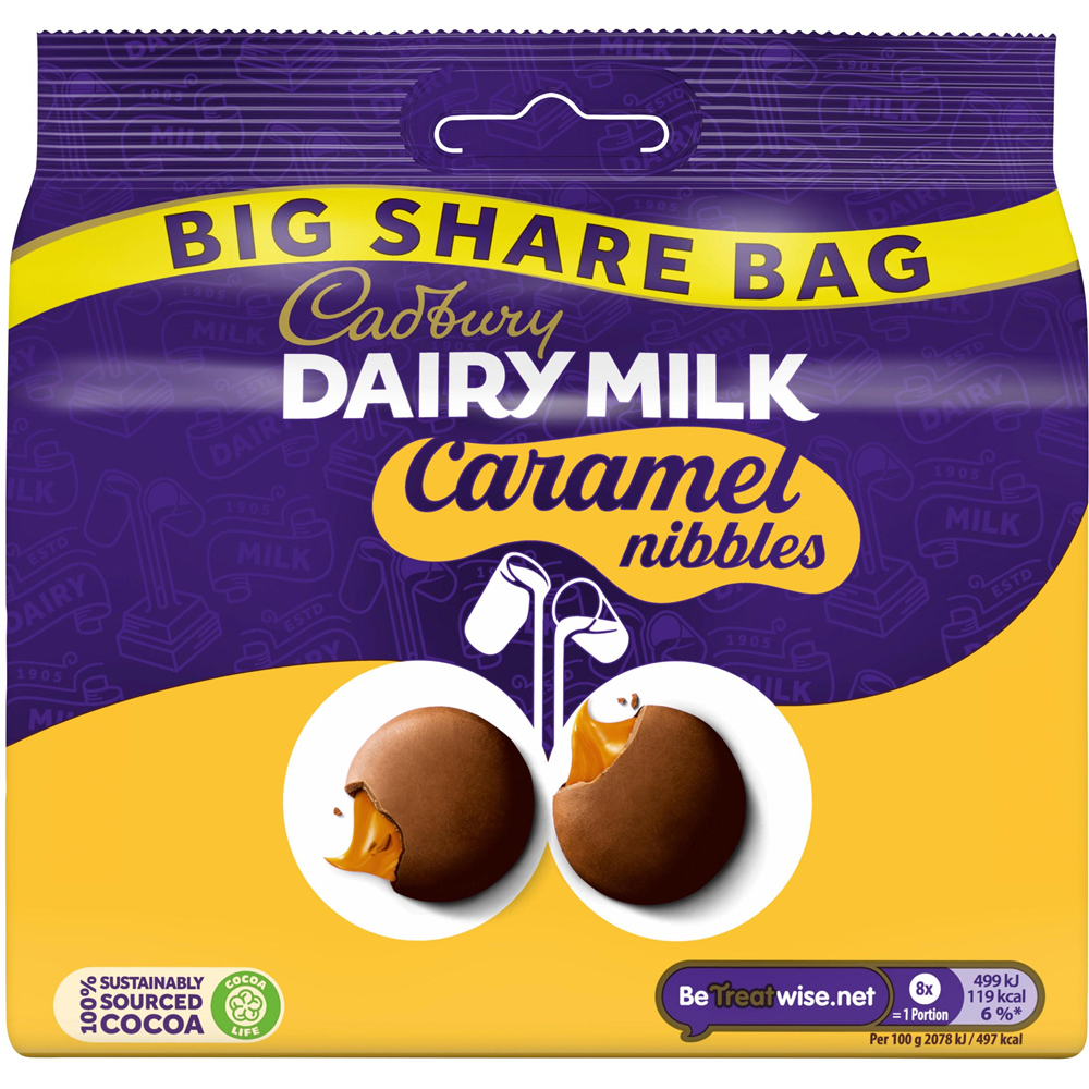 Cadbury Dairy Milk Caramel Nibbles 186g Image