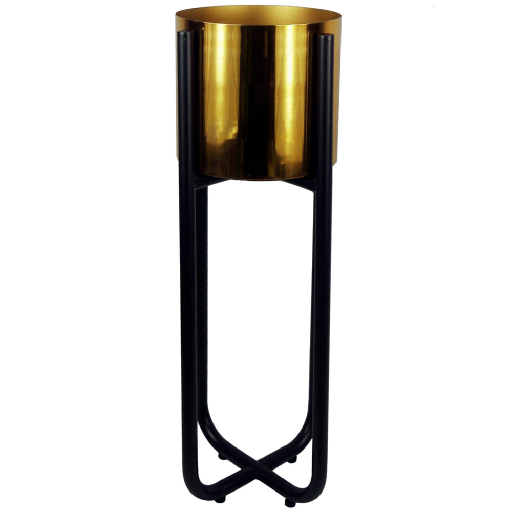Leaf Large Black Planter Stand 62 x 18cm Image 6