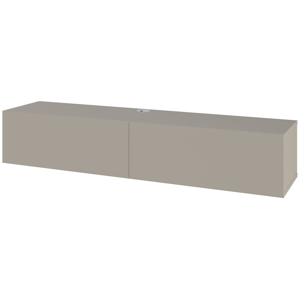 Decortie Francy 2 Door Sandstone Modern Wall Mounted TV Unit Image 2