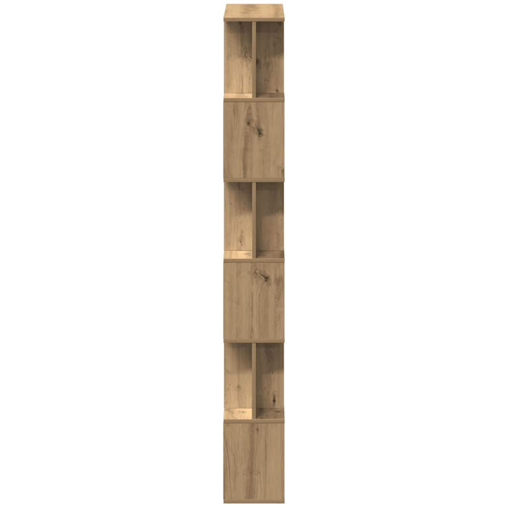 vidaXL 12 Shelf Artisan Oak Bookcase Image 5