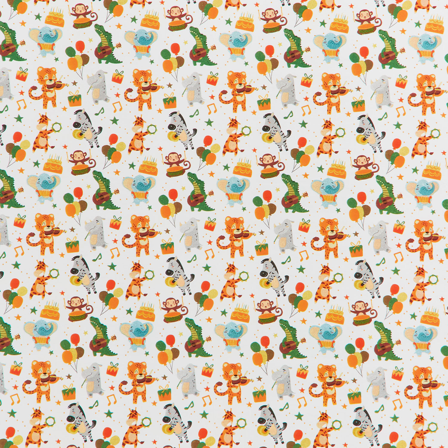 Safari Party Wrapping Paper - Multicolour Image 1