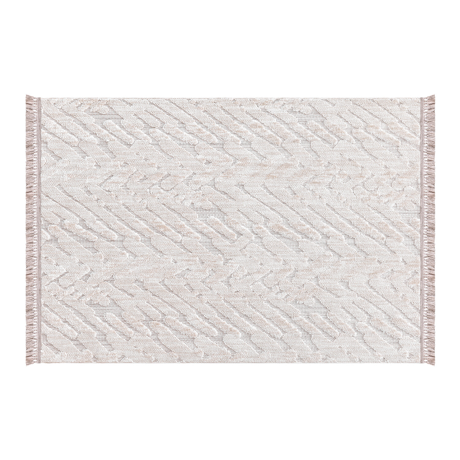 Broadway Chevron Rug - Natural / 160cm Image 1