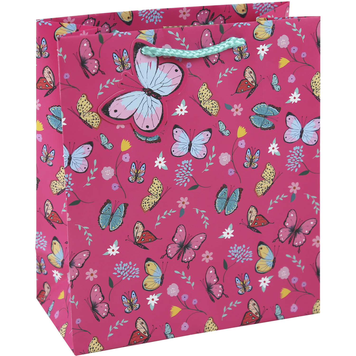 Butterfly Gift Bag Medium - Pink Image