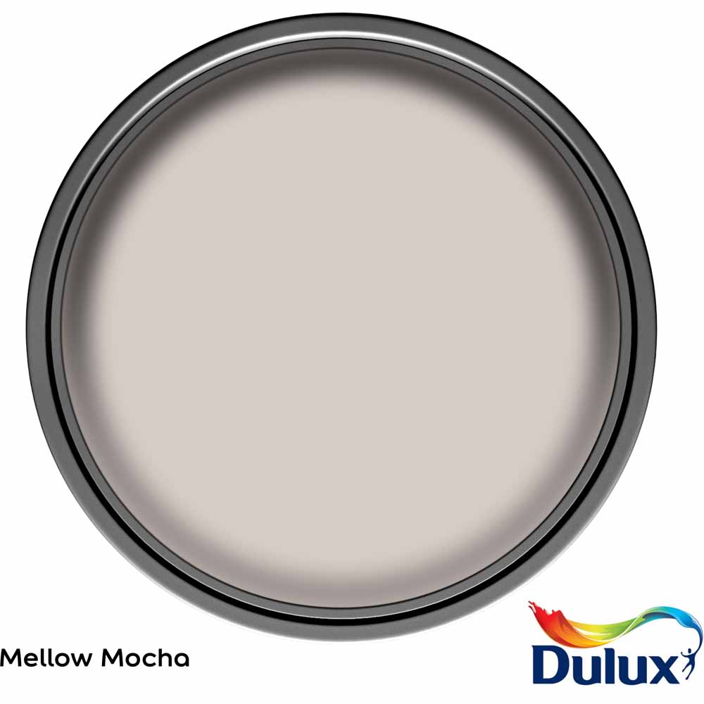 Dulux Walls & Ceilings Mellow Mocha Silk Emulsion Paint 2.5L Image 3