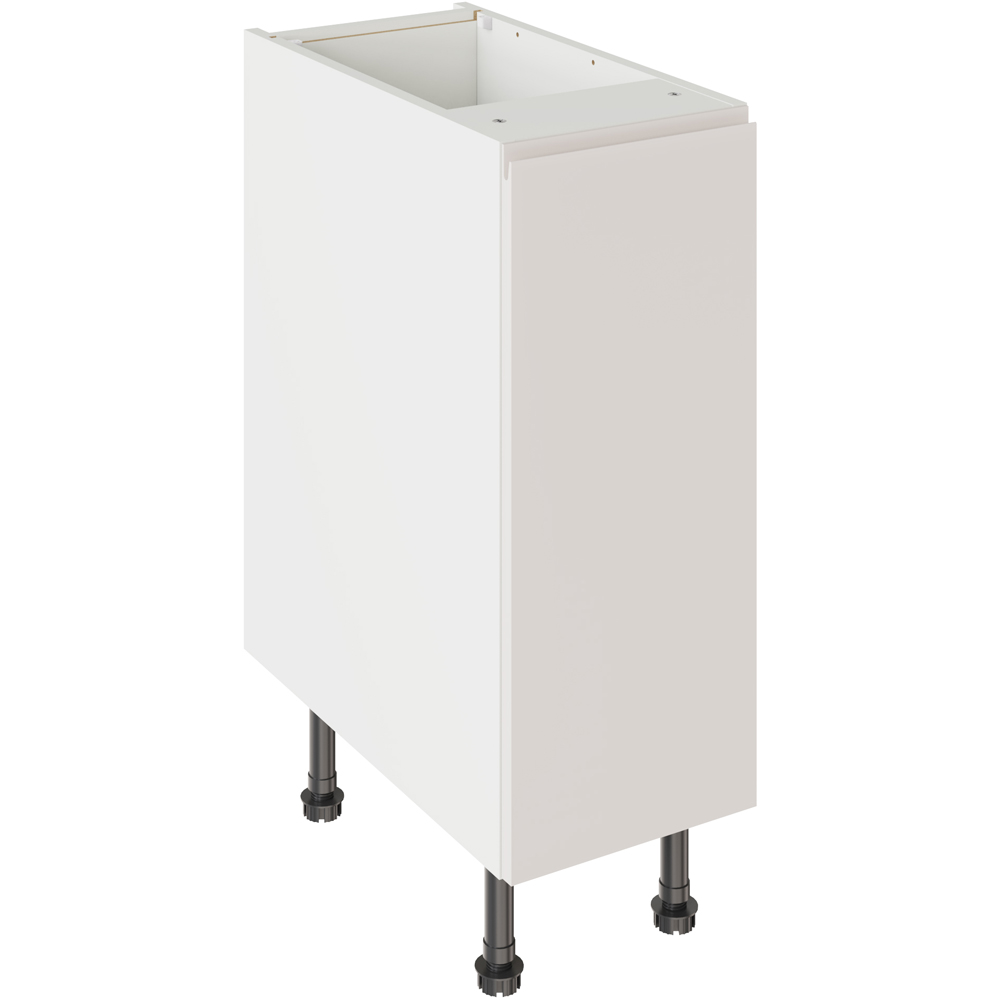 Kitchen Kit J-Pull Matt Light Grey Base Kitchen Cabinet Flatpack 300mm Image 1