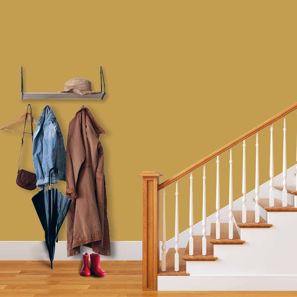 Wilko Tough & Washable Retro Yellow Matt Emulsion Paint 2.5L Wilko