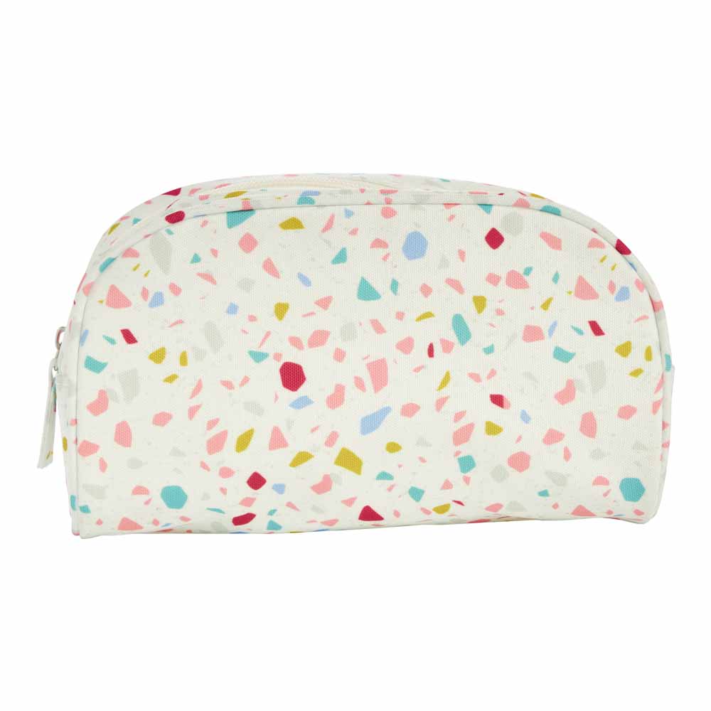 Wilko Patterned Half Moon Cosmetic Bag Wilko