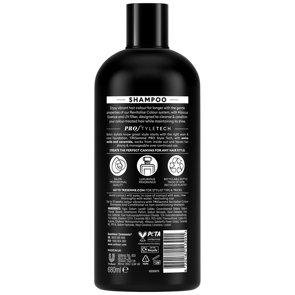 TRESemme Colour Revitalise Shampoo Case of 6 x 680ml Image 4