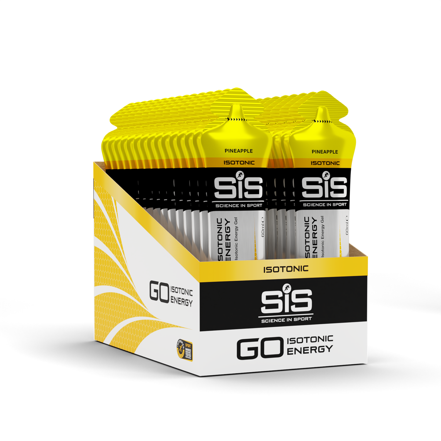 SiS Go Isotonic Gel Pineapple 60ml - Yellow Image