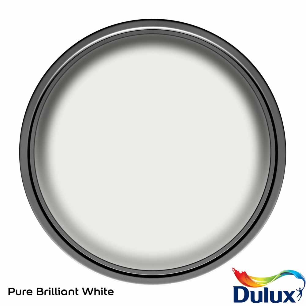 Dulux Walls & Ceilings Pure Brilliant White Matt Emulsion Paint 2.5L Image 3