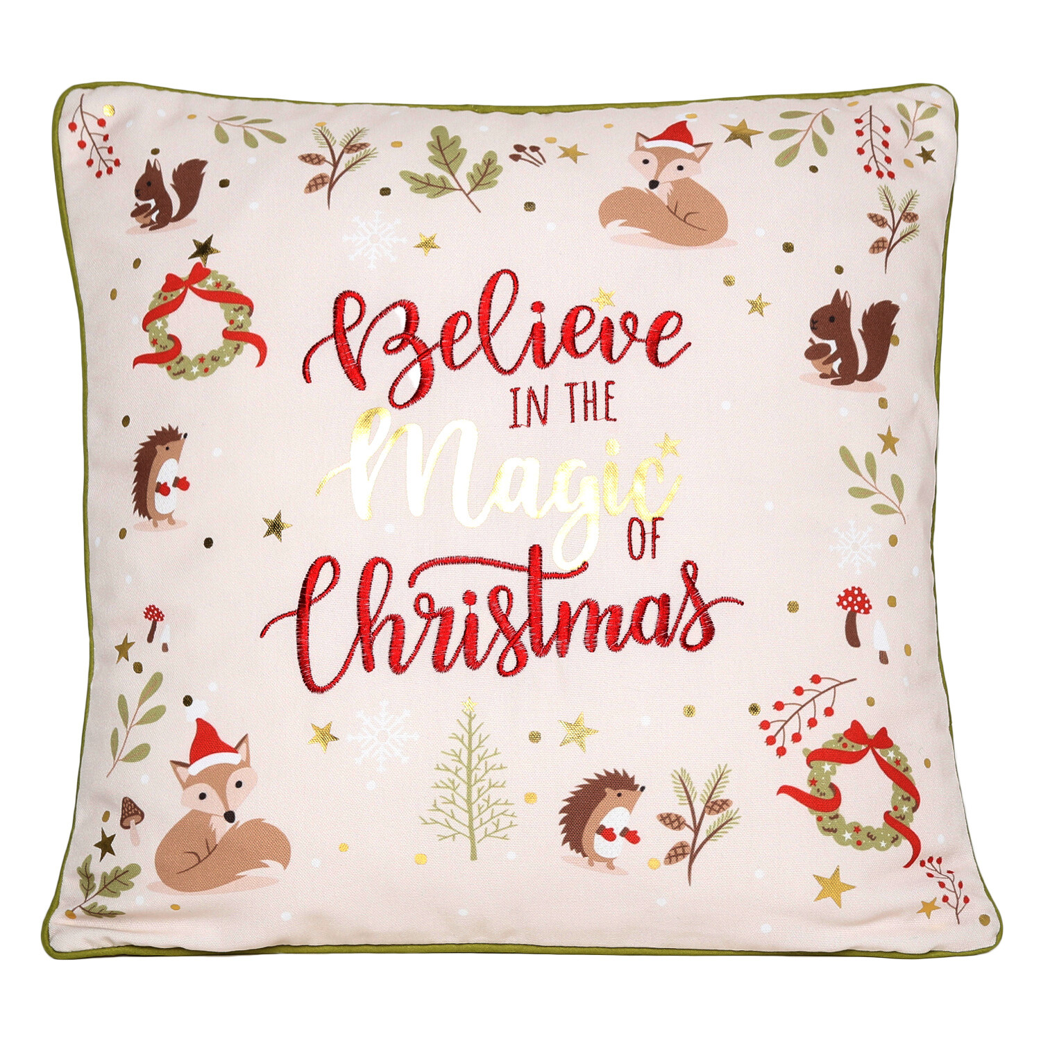 Believe In The Magic Cushion  - Natural Image 1