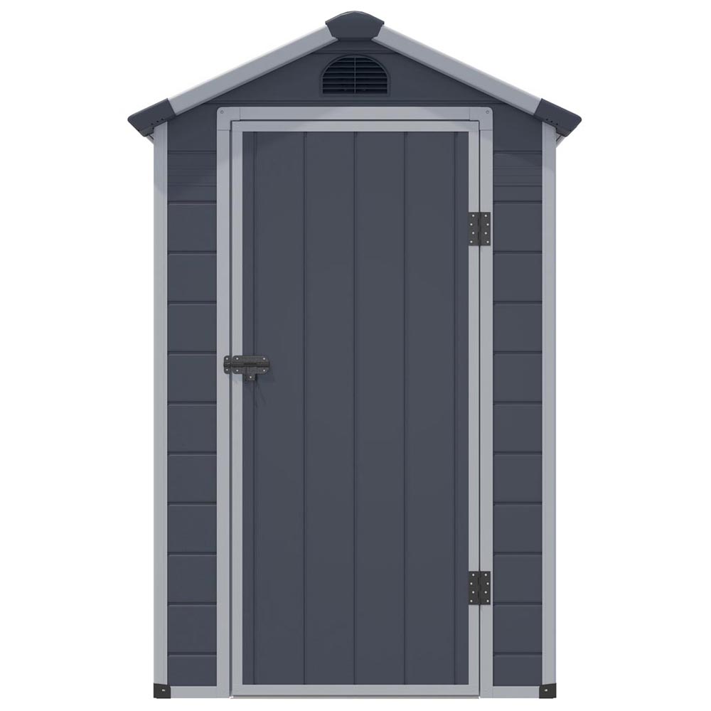 Rowlinson 4 x 3ft Dark Grey Airevale Plastic Garden Shed Image 5