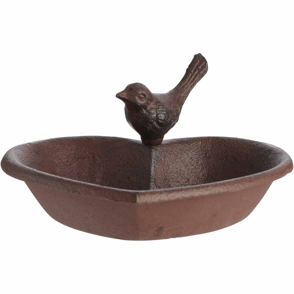 Wilko Outdoor Brass Bird Bath Cast Iron