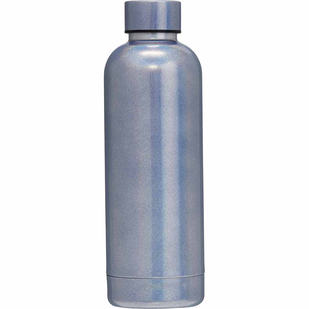 Wilko Blue Pearl Double Wall Bottle 500ml Image 1